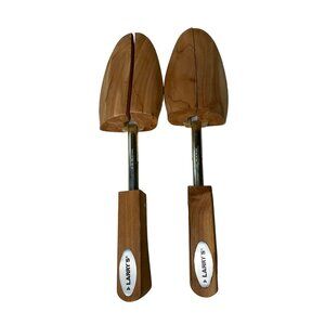 Vintage Rochester Cedar Shoe Trees Men’s Wooden Shoe Keeper Adjustable Made USA